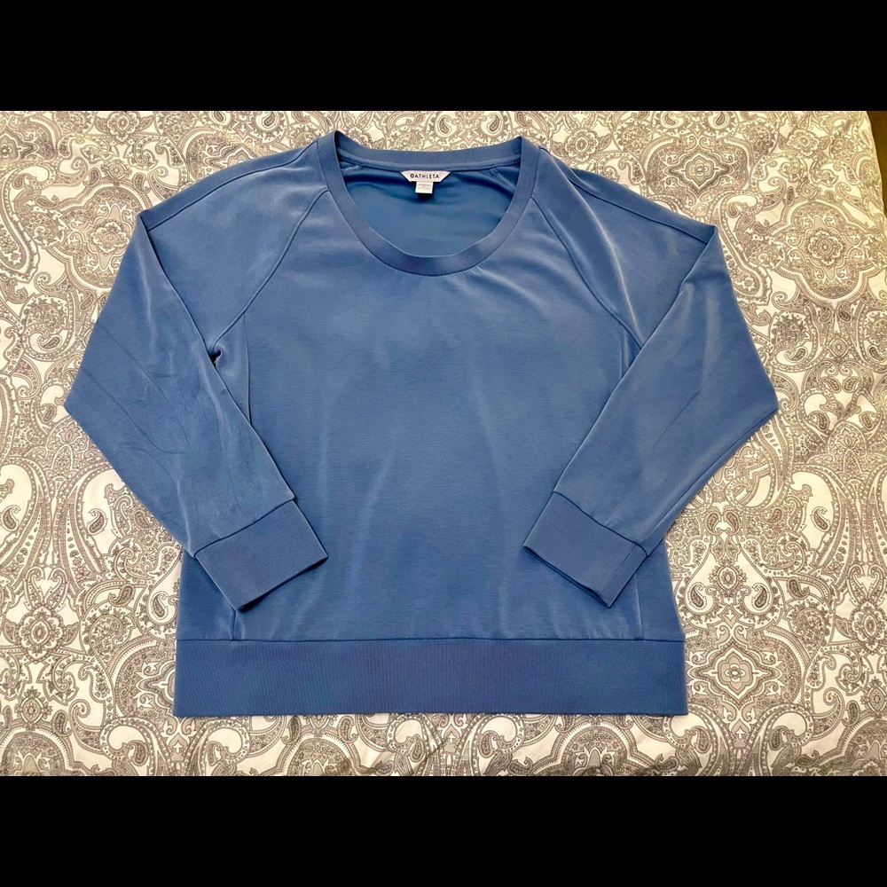 Athleta Seasoft Scoop-Neck Sweatshirt- Size: Large.